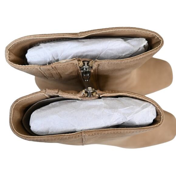 Dolce Vita Womens 9.5 Ulyses Suede Platform Bootie in Mushroom Tan NEW - Picture 8 of 11